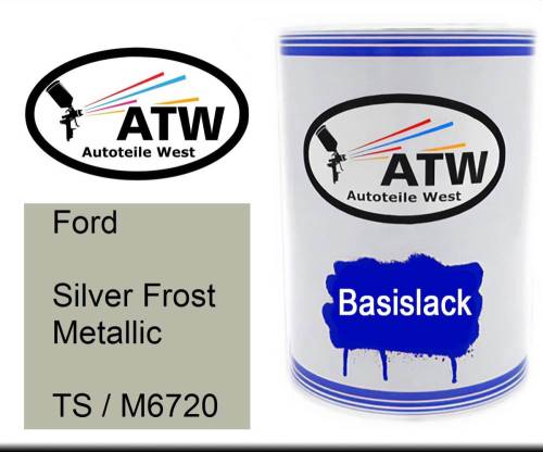 Ford, Silver Frost Metallic, TS / M6720: 500ml Lackdose, von ATW Autoteile West.